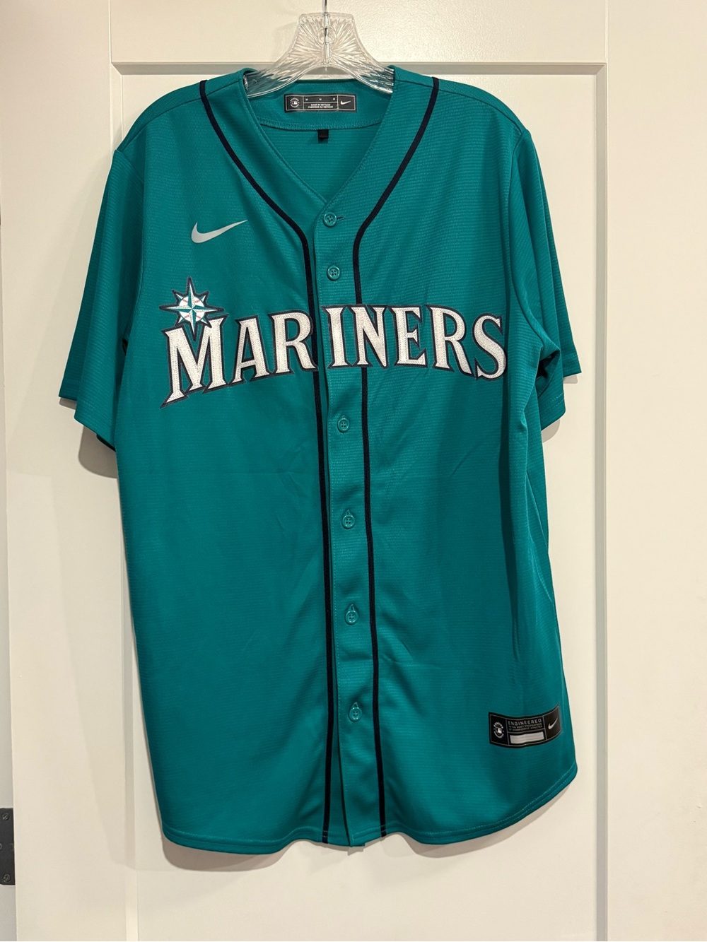 Nike Aqua Seattle Mariners Alternate Replica Team Jersey